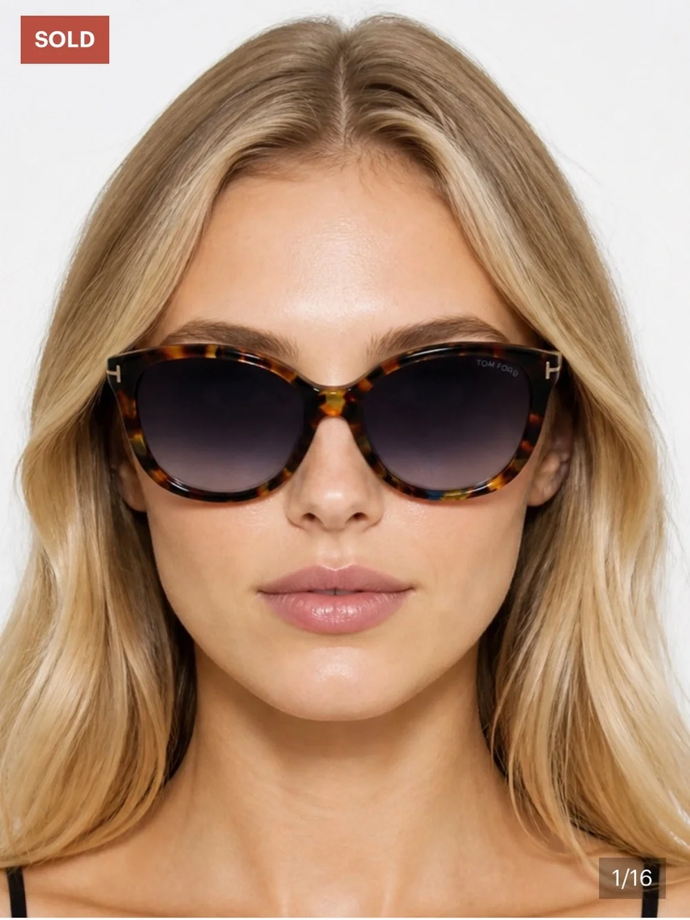 TOM FORD Brown Tortoise Shell Acetate Frame Alicia Sunglasses - Style TF275